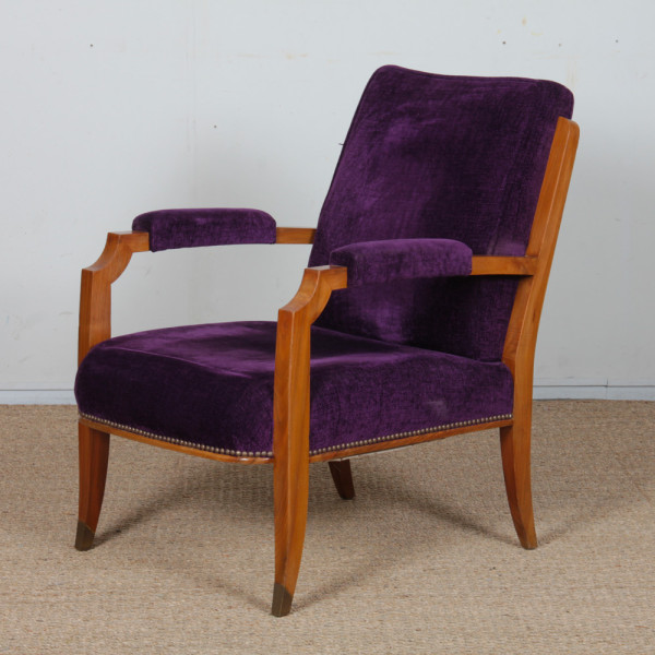 Paire de fauteuils dans le goût de Jules Leleu, 1940 - 