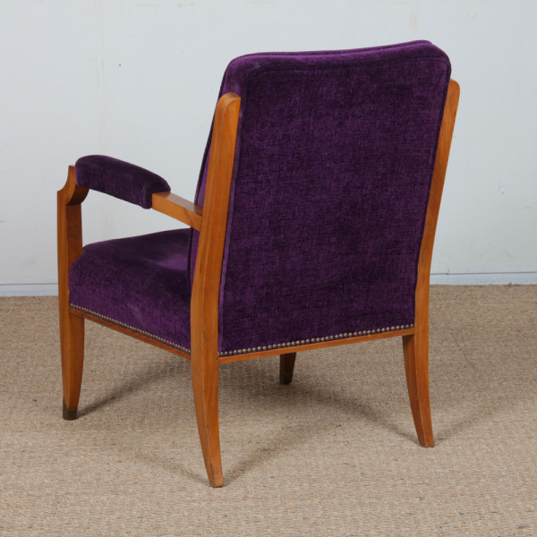 Paire de fauteuils dans le goût de Jules Leleu, 1940 - 