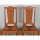 Set of 6 chairs in the style of Charles Dudouyt, 1950 - 