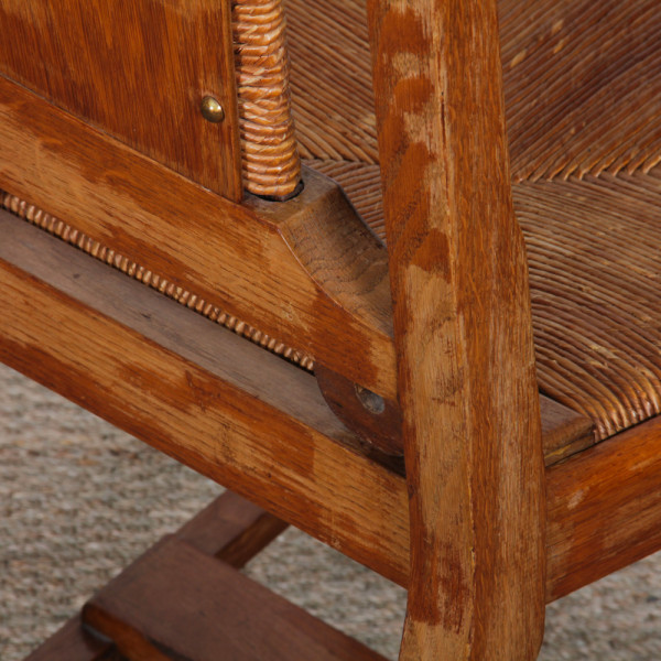 Suite de 6 chaises dans le goût de Charles Dudouyt, 1950 - 