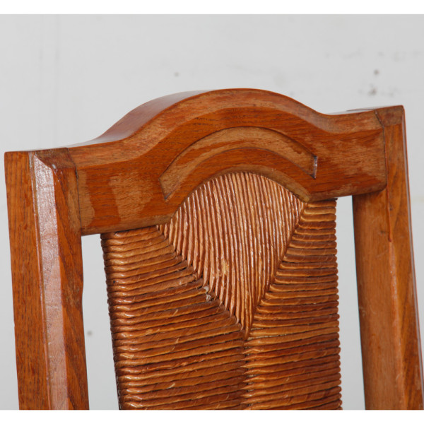 Suite de 6 chaises dans le goût de Charles Dudouyt, 1950 - 