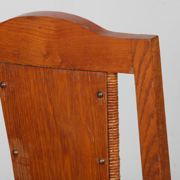 Suite de 6 chaises dans le goût de Charles Dudouyt, 1950 - 
