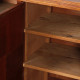 Grande enfilade en bois massif, travail moderniste des années 1950 - 
