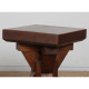 A pair of solid oak stools, made in France, 1960 - 