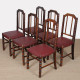 A set of six Art Deco chairs, French-made in the 1930s - 