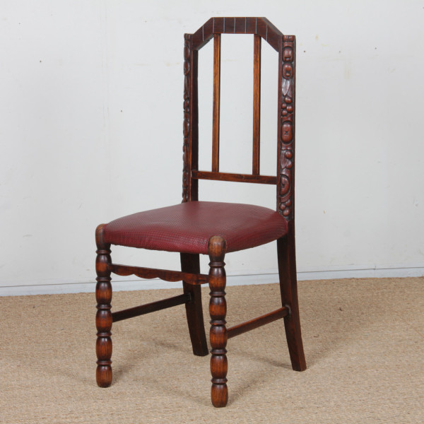 Suite de 6 chaises Art déco, travail français des années 1930 - 