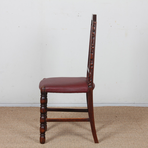 A set of six Art Deco chairs, French-made in the 1930s - 