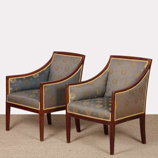 Paire de fauteuils dans le goût de Jean-Michel Frank des années 1930-1940 - 