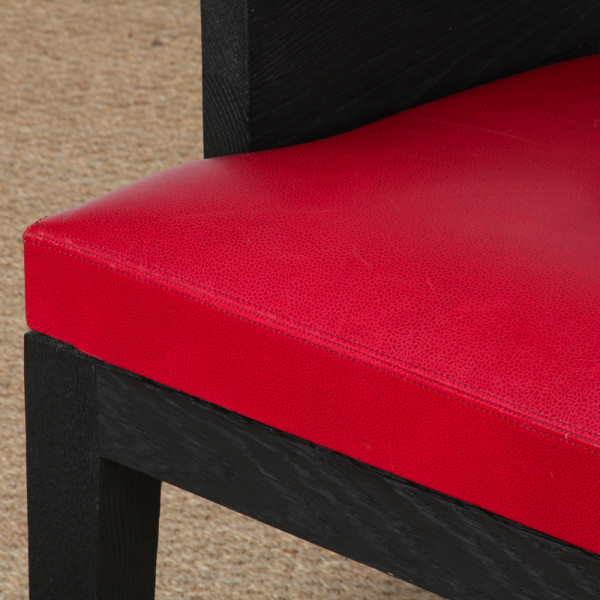 Fauteuil modèle Stall en cuir par Christian Liaigre, 1990 - 