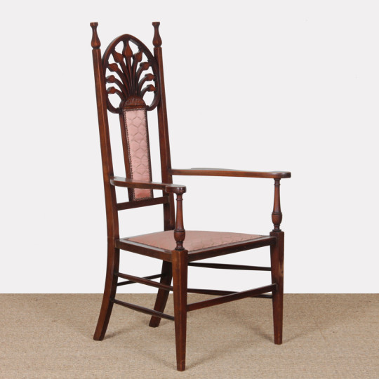 Fauteuil anglais attribué à J.S. Henry, fin du XIXe siècle - 