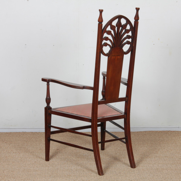 English armchair attributed to J.S. Henry, late 19th century - 
