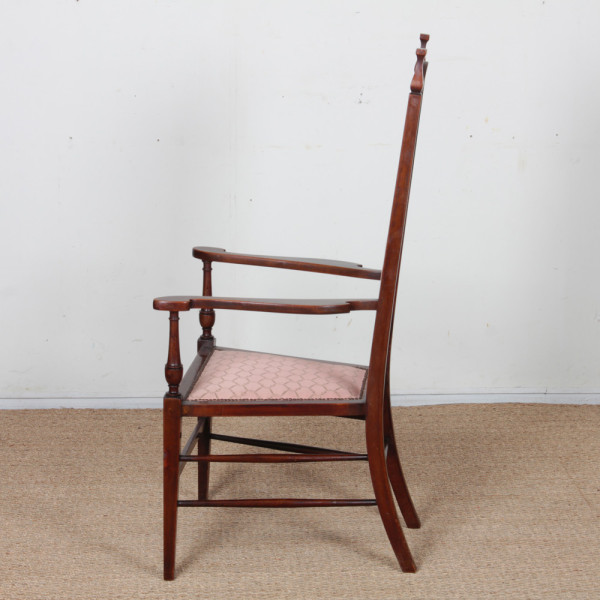 Fauteuil anglais attribué à J.S. Henry, fin du XIXe siècle - 