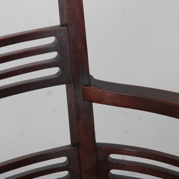 Fauteuil anglais par J.S. Henry, Arts and Craft, fin du XIXe siècle - 