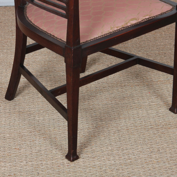 Fauteuil anglais par J.S. Henry, Arts and Craft, fin du XIXe siècle - 