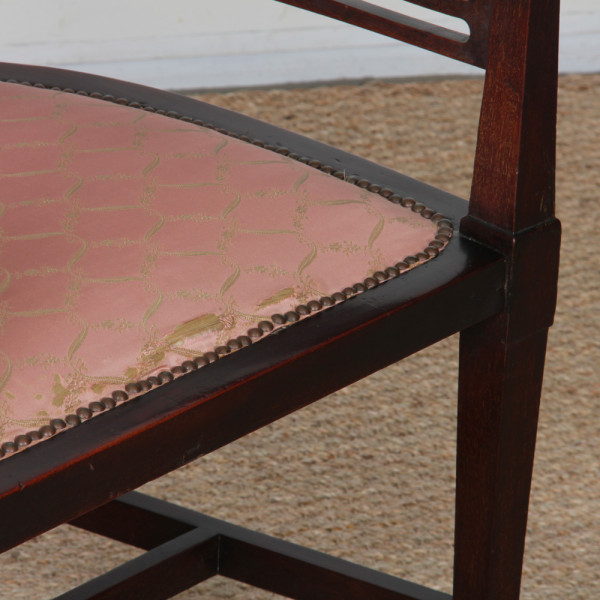 English armchair by J.S. Henry, Arts and Crafts, late 19th century - 
