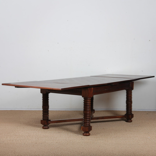 Extendable dining table, French craftsmanship from the 1940s - 