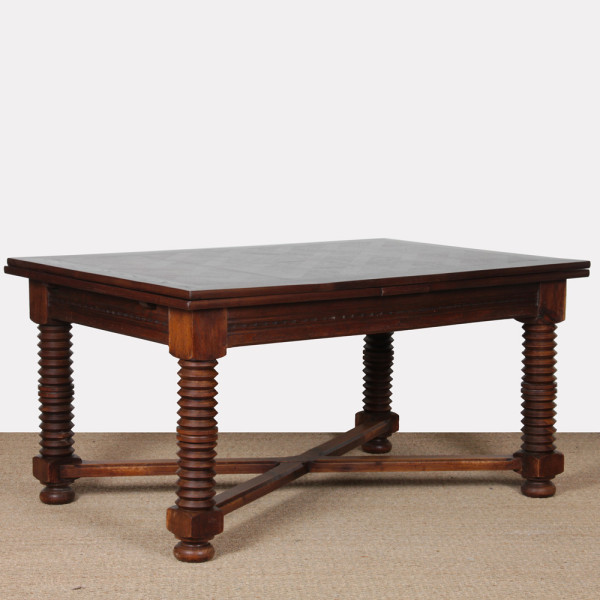 Extendable dining table, French craftsmanship from the 1940s - 