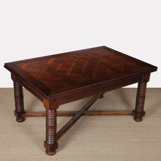 Table de repas extensible, travail français des années 1940 - 