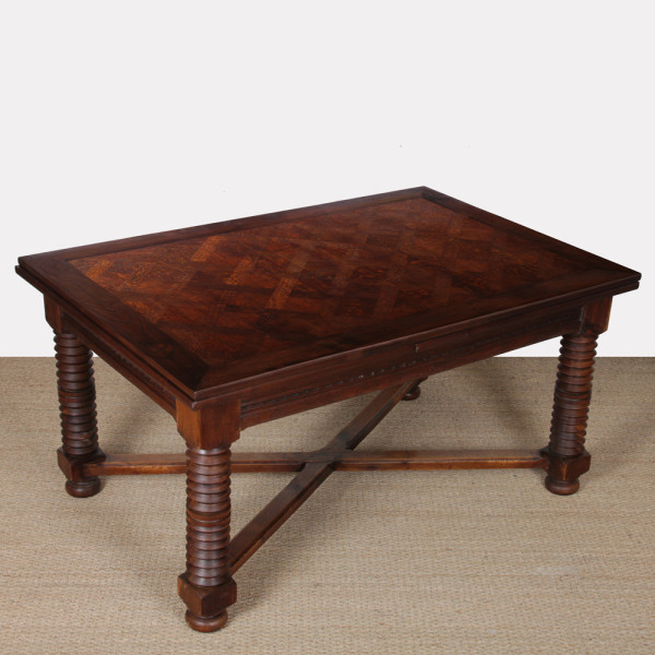 Table de repas extensible, travail français des années 1940 - 