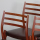 Set of 6 teak chairs by Niels Otto Moller, model 78, 1960 - Scandinavian design