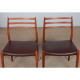 Suite de 6 chaises par Niels Otto Moller en teck modèle 78, 1960 - Design Scandinave