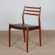 Suite de 6 chaises par Niels Otto Moller en teck modèle 78, 1960 - Design Scandinave