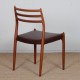 Suite de 6 chaises par Niels Otto Moller en teck modèle 78, 1960 - Design Scandinave
