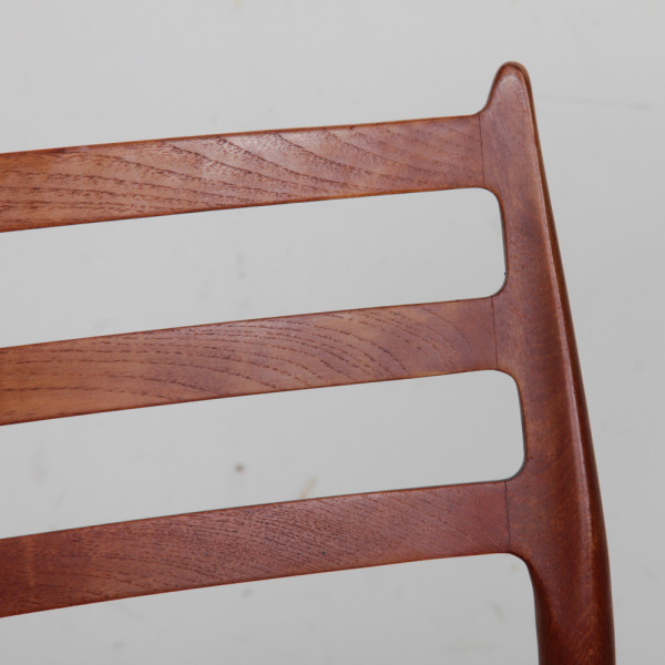 Suite de 6 chaises par Niels Otto Moller en teck modèle 78, 1960 - Design Scandinave