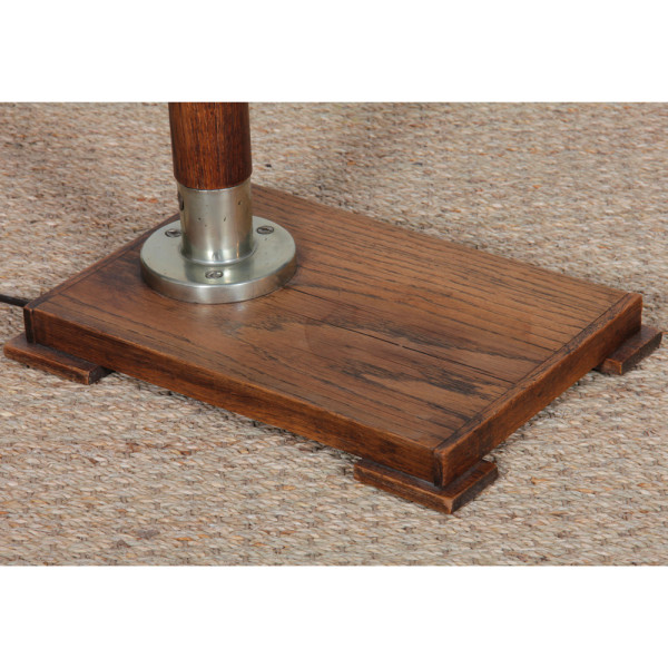Oak floor lamp dating from the 1950s - 