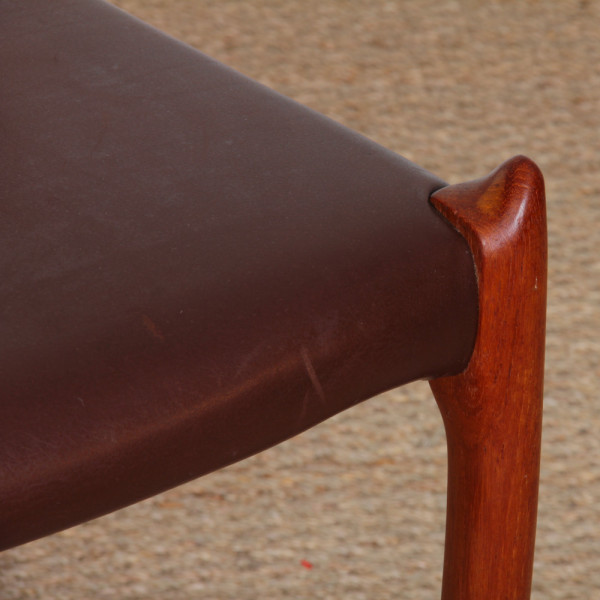 Suite de 6 chaises par Niels Otto Moller en teck modèle 78, 1960 - Design Scandinave