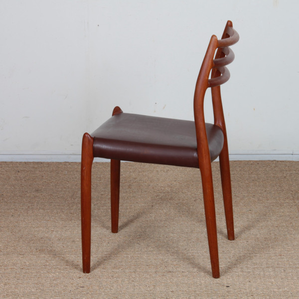 Suite de 6 chaises par Niels Otto Moller en teck modèle 78, 1960 - Design Scandinave