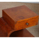 A pair of burl wood bedside tables from the 1930s - 