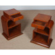 A pair of burl wood bedside tables from the 1930s - 