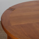 Table de repas ronde extensible en bois éditée par Monopoly, 1970 - 