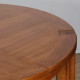 Table de repas ronde extensible en bois éditée par Monopoly, 1970 - 