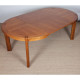 Table de repas ronde extensible en bois éditée par Monopoly, 1970 - 