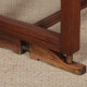 Wood and brass dining table, made in France, 1940 - 