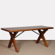 Solid oak dining table, made in France, 1960 - 