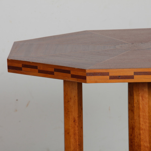 Wooden side table, Art Deco style, from the 1930s - 