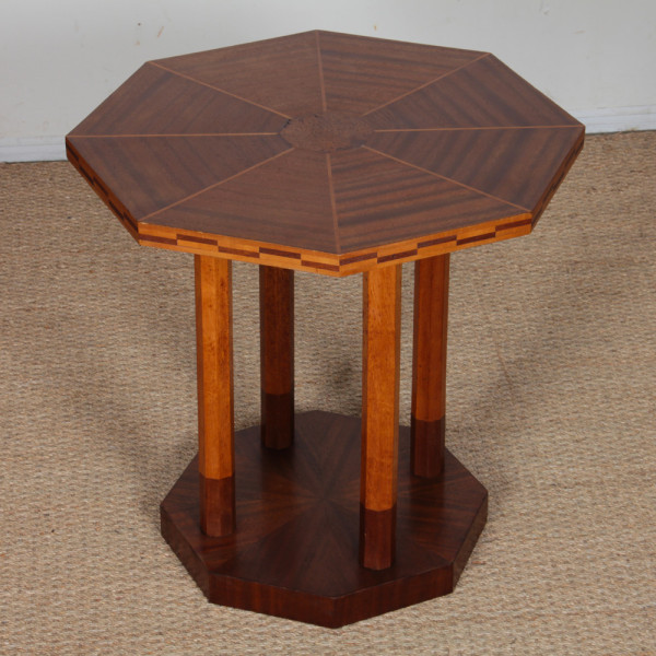 Wooden side table, Art Deco style, from the 1930s - 