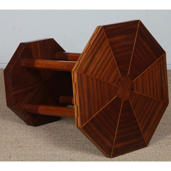 Wooden side table, Art Deco style, from the 1930s - 