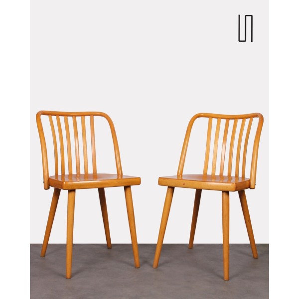 Pair of chairs by Antonin Suman for Ton, 1960s - Eastern Europe design