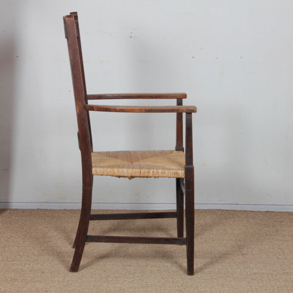 Fauteuil Arts & Crafts, travail anglais début du XXe siècle - 