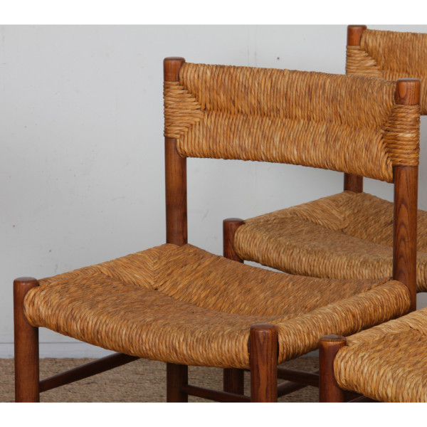 Suite de 4 chaises modèle Dordogne, édition Sentou, 1950 - 