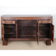 Oak and brass sideboard in the style of Charles Dudouyt, 1940 - 