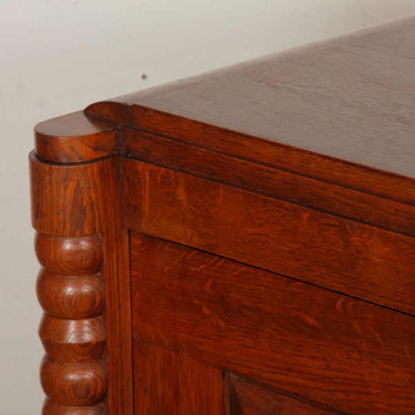Oak sideboard in the style of Charles Dudouyt, 1940 - 