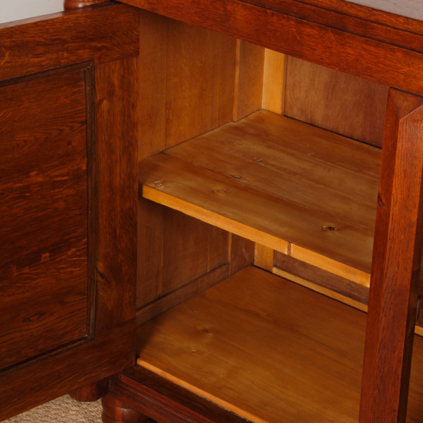 Oak sideboard in the style of Charles Dudouyt, 1940 - 