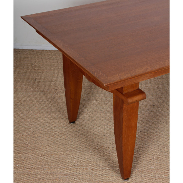 Oak dining table, French craftsmanship from the 1940s - 