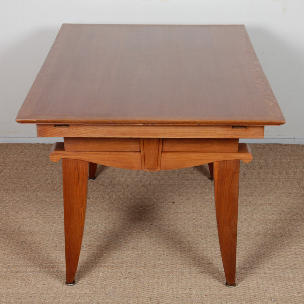 Oak dining table, French craftsmanship from the 1940s - 