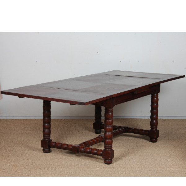 Table de repas extensible, travail français des années 1940 - 